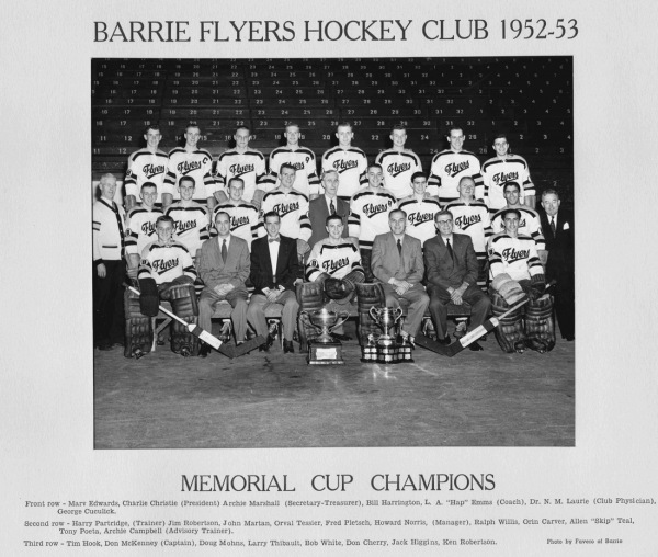 Barrie Flyers 1952-53 Memorial Cup Champions